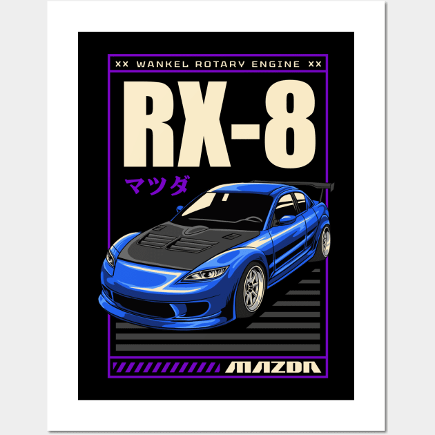 RX-8 Artwork Wall Art by Harrisaputra